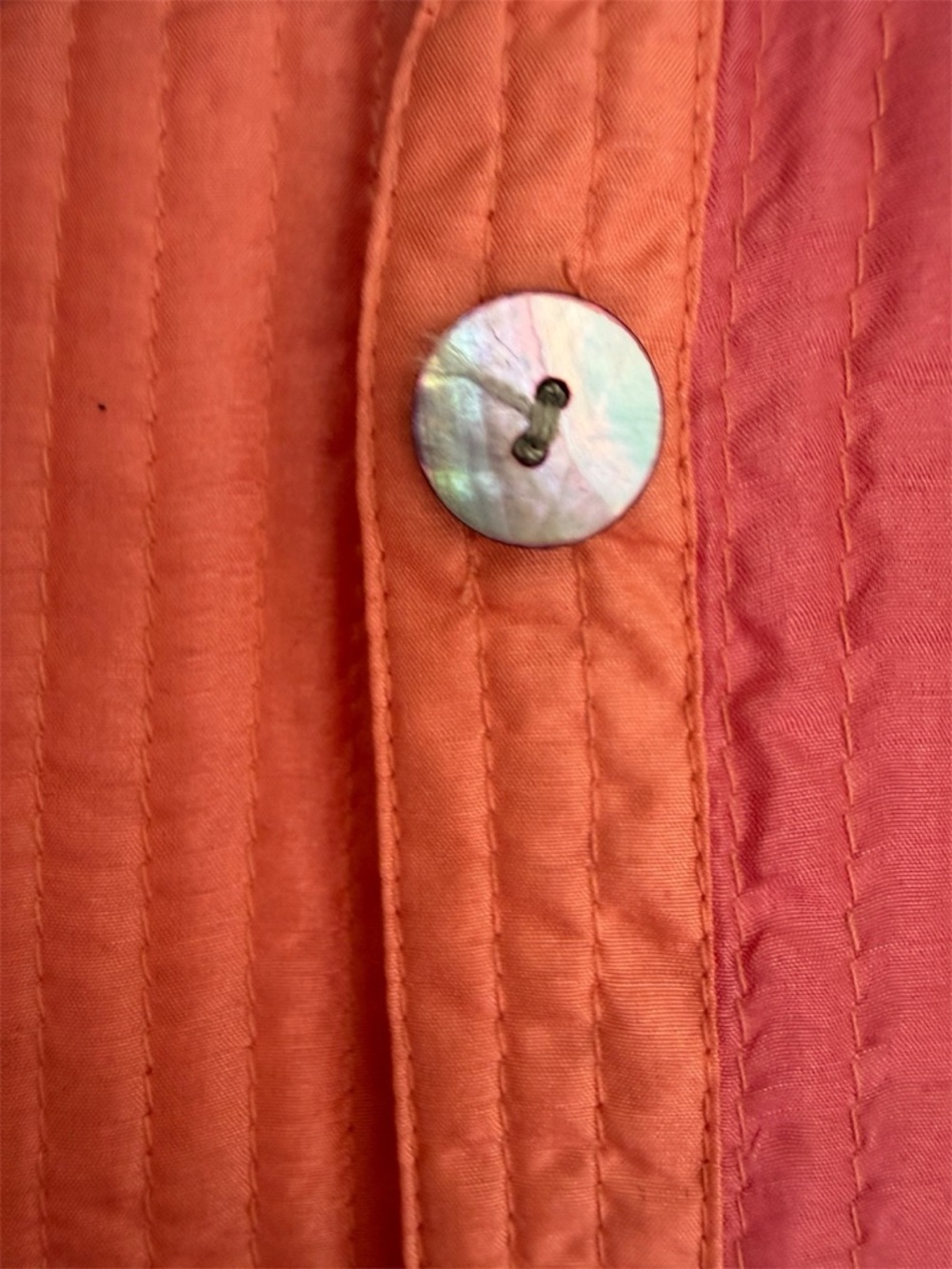 TravelSmith Silk Quilted Patchwork Jacket Pink Coral Large - Picture 3 of 5